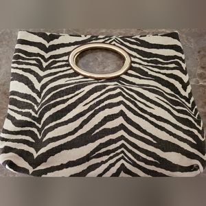 Antonio Melani large canvas clutch